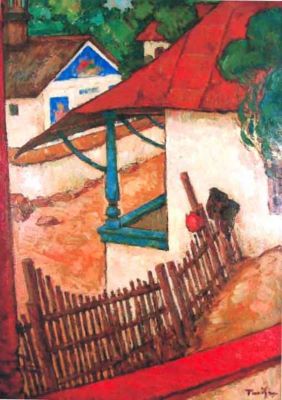pictură - Tonitza, Nicolae; Casa dascălului