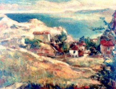 pictură - Iorgulescu-Yor, Petre; Râpă la Balcic (O râpă)