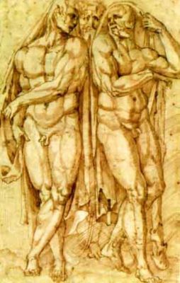 desen - Bandinelli, Baccio; Cele trei vârste ale omului (verso)