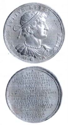 Medalie dedicată împăratului Iulius Nepos