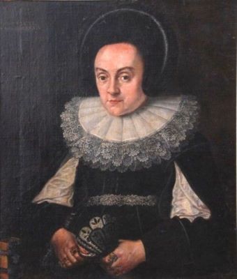 pictură - Anonim flamand; Portret de aristocrată