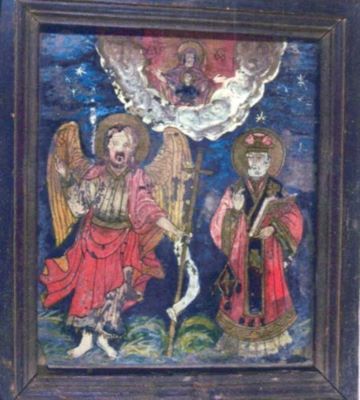 icoană; Sfântul Ioan Botezătorul și Sfântul Nicolae
