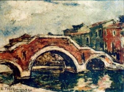pictură - Petrașcu, Gheorghe; Puntea cu trei arce