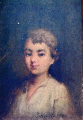 pictură - Henția, Sava; Portret de copil