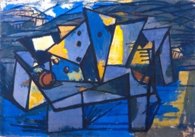 pictură - Iancu, Marcel; Construcție abstractă
