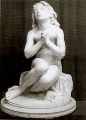 sculptură - Georgescu, Ioan; Copiliță rugându-se