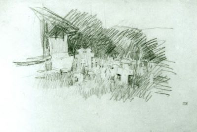 desen - Grigorescu, Nicolae; Cimitir