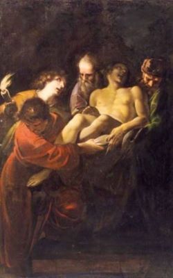 pictură - Badalocchio, Sisto; Punerea în mormânt