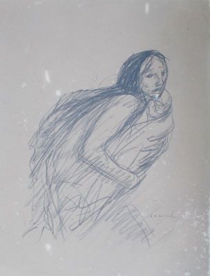 desen - Steinlen, Teodor; Mamă cu copil
