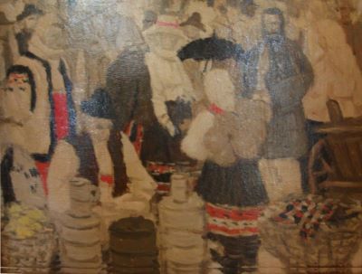 Pictură de șevalet - Miracovici, Paul; Compoziție (Târg)