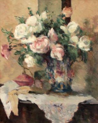 pictură - Theodorescu-Sion, Ion; Trandafiri albi