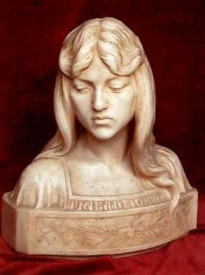 sculptură - Späthe, Oscar; Bust de fată