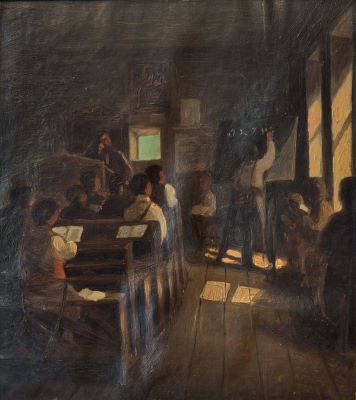 pictură de șevalet - Pompilian, Gheorghe Ioachim; În clasă