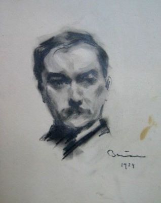 desen - Băeșu, Aurel; Portret de bărbat
