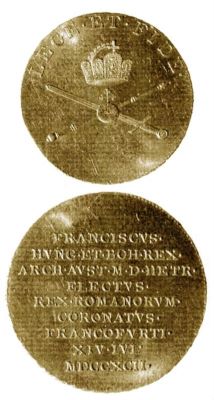Medalie (jeton) dedicată alegerii și încoronării lui Francisc I ca rege roman