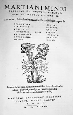 carte veche - Martianus Minneus Felix Capella, autor; Martiani Minei capellae de nuptiis
