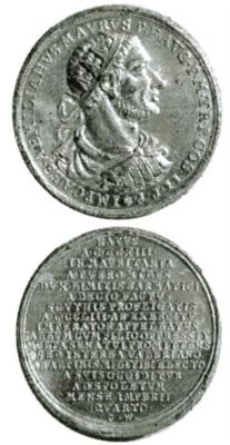 Medalie dedicată uzurpatorului Emilianus Maurus