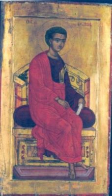 icoană; Sfântul Apostol Toma (din registrul Marea Deisis)