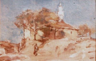 pictură - Petrașcu, Gheorghe; Moschee la Mangalia