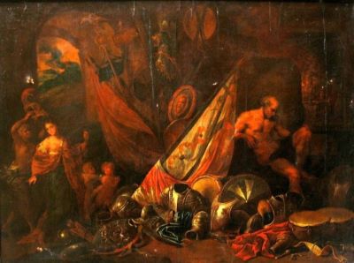 pictură - Tyssens, Jan Baptist; Venus în vizită la Vulcan