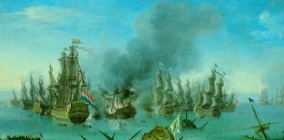 pictură; Luptă navală
