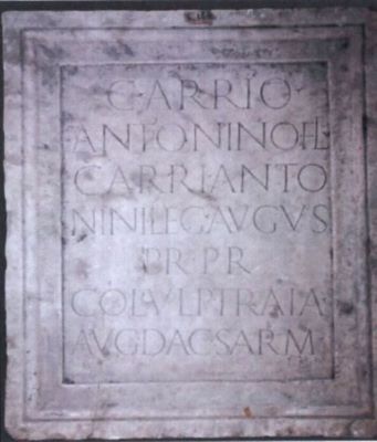 Inscripție onorifică în onoarea lui Caius Arrius Antonimus
