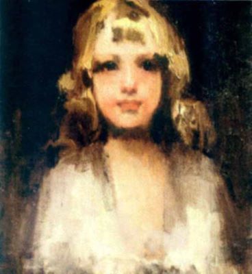 pictură - Mirea-Demetrescu, George; Portret de fetiță