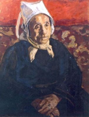pictură - Maniu-Mützner, Rodica; Bătrână din Finistère