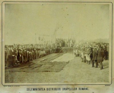 fotografie - Rudnicki & Kotecki; Solemnitatea distribuirii drapelelor române