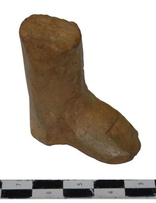 statuetă; Picior antropomorf