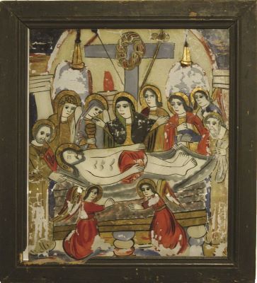 icoană - Prodan, Petru (?); Prohodul lui Iisus