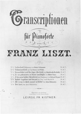 partituri muzicale - Liszt, Franz; Transcriptionen fur pianoforte