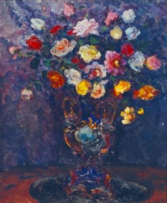 pictură - Mützner, Samuel; Flori în vas