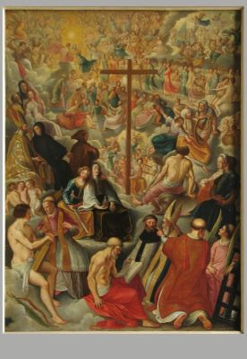 pictură de șevalet - anonim (după Elsheimer, Adam); Încoronarea Mariei