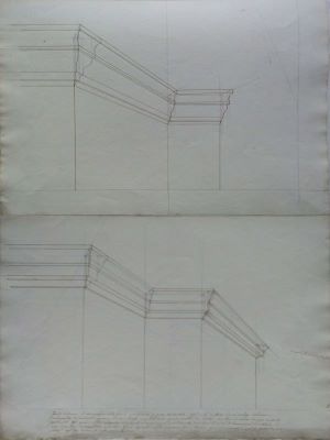 Tattarescu, Gheorghe; Studiu de perspectivă - Cornișă