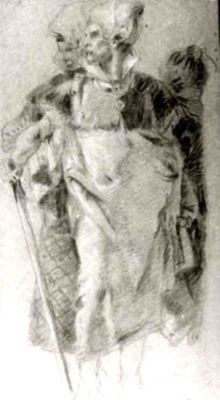 desen - Tiepolo, Giovanni Battista; Personaje travestite