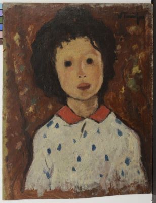 pictură de șevalet - Tonitza, Nicolae; Portret de fetiță (Ninetta Gusti)