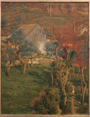 pictură de șevalet - Miess, Friedrich; Peisaj italian din Cervara