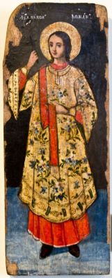 icoană pe lemn; Sf. Arhidiacon Roman