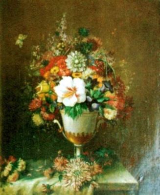 pictură - Niedermayer, J.; Natură moartă cu flori