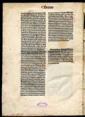 incunabul - Conradus de Brundelsheim; Sermones de tempore