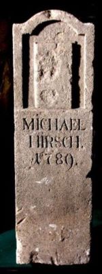 piatră de mormânt; piatra de mormânt a lui Michael Hirsch
