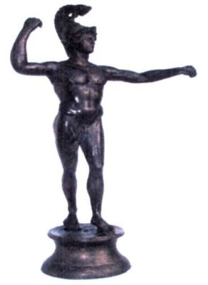 statuetă; Mars als Lanzenschwingwer