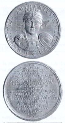 Medalie dedicată împăratului Antemius