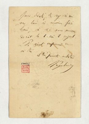 manuscris - Scrisoarea a fost redactată de M. Kogălniceanu; Scrisoare adresată de Mihail Kogălniceanu fiului său, Ioan, datată „26 iulie/ 6 august 1889, Reichenhall”
