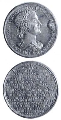 Medalie dedicată împăratului Gordian I