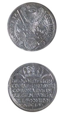 Medalie dedicată încoronării lui Leopold I ca rege al Ungariei