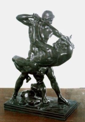 sculptură - Barye, Antoine-Louis; Lupta cu minotaurul