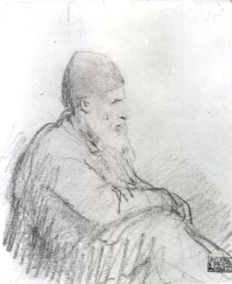 grafică - Grigorescu, Nicolae; Bătrân oriental