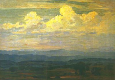 pictură - Popescu, Ștefan; Peisaj pe Valea Râmnicului